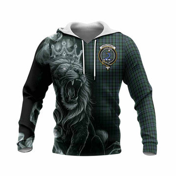 Arbuthnot Tartan Knitted Hoodie Roaring Lion Heritage