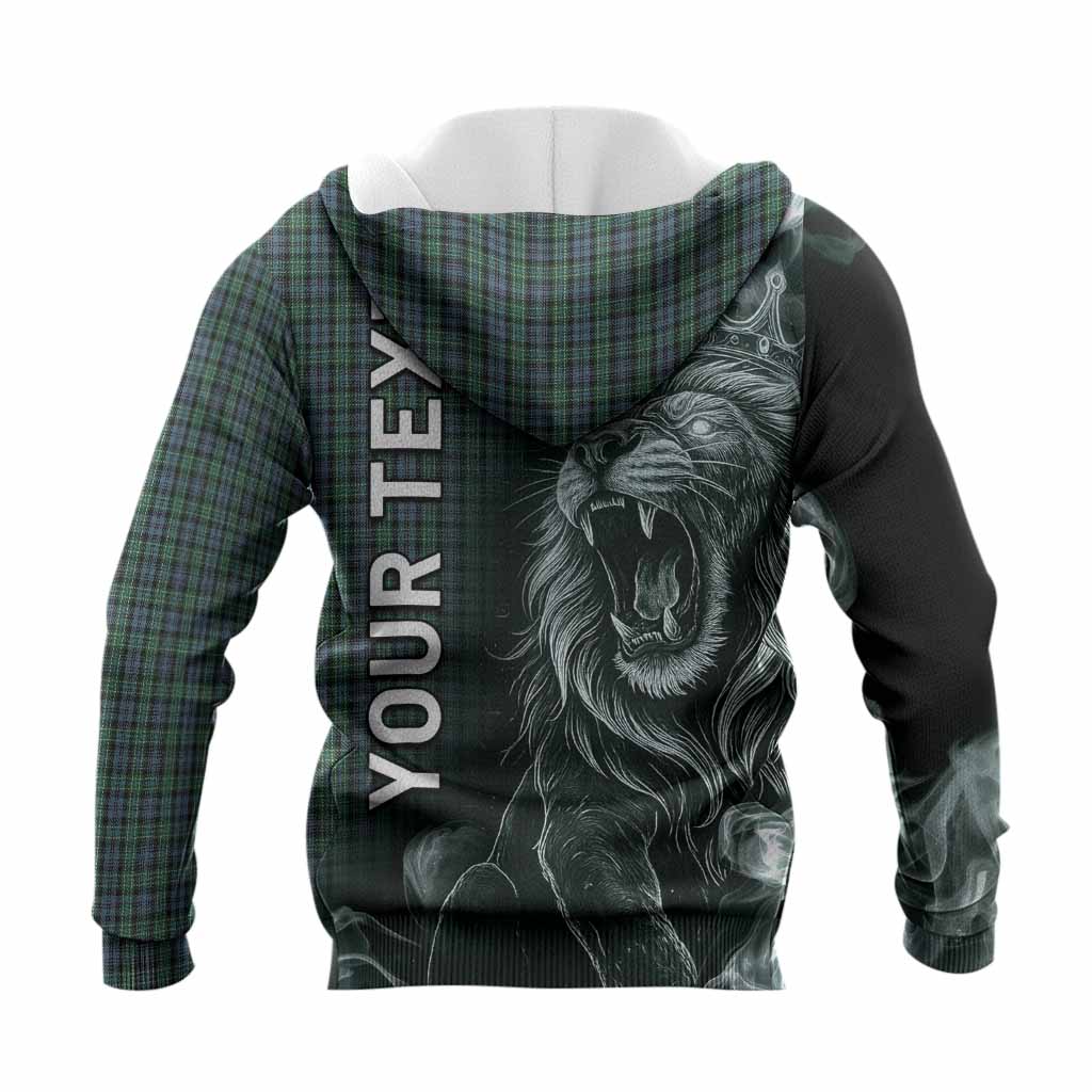 Arbuthnot Tartan Knitted Hoodie Roaring Lion Heritage
