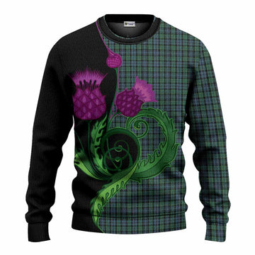 Arbuthnot Tartan Knitted Sweater Traditional Scottish Thistle