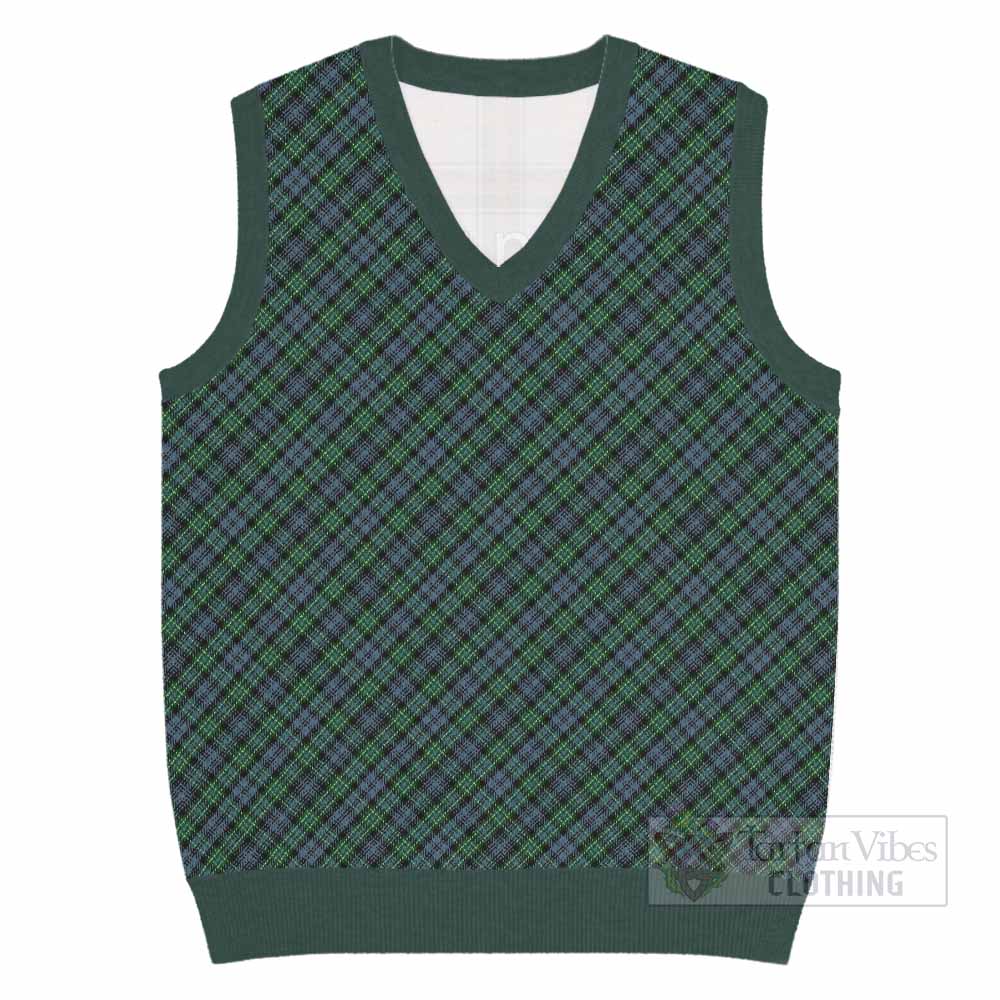 Arbuthnot Tartan  Knitted V-Neck Vest Cross Style