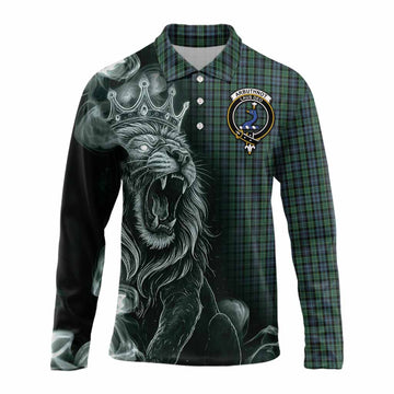 Arbuthnot Tartan Long Sleeve Polo Shirt Roaring Lion Heritage