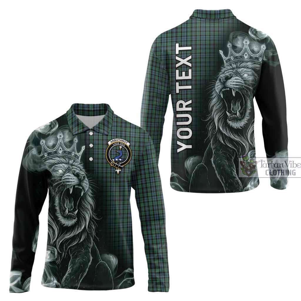 Arbuthnot Tartan Long Sleeve Polo Shirt Roaring Lion Heritage