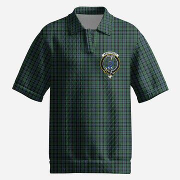 Arbuthnot Tartan Men’s Polo Sweater Top with Family Crest