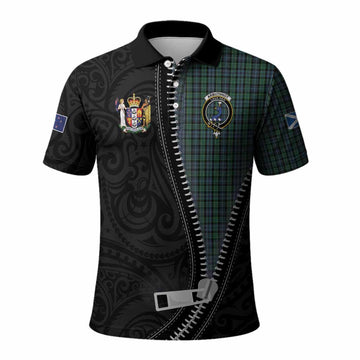 Arbuthnot Tartan Polo Shirt New Zealand Pattern Unique Zipper Stylized