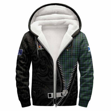 Arbuthnot Tartan Sherpa Hoodie New Zealand Pattern Unique Zipper Stylized