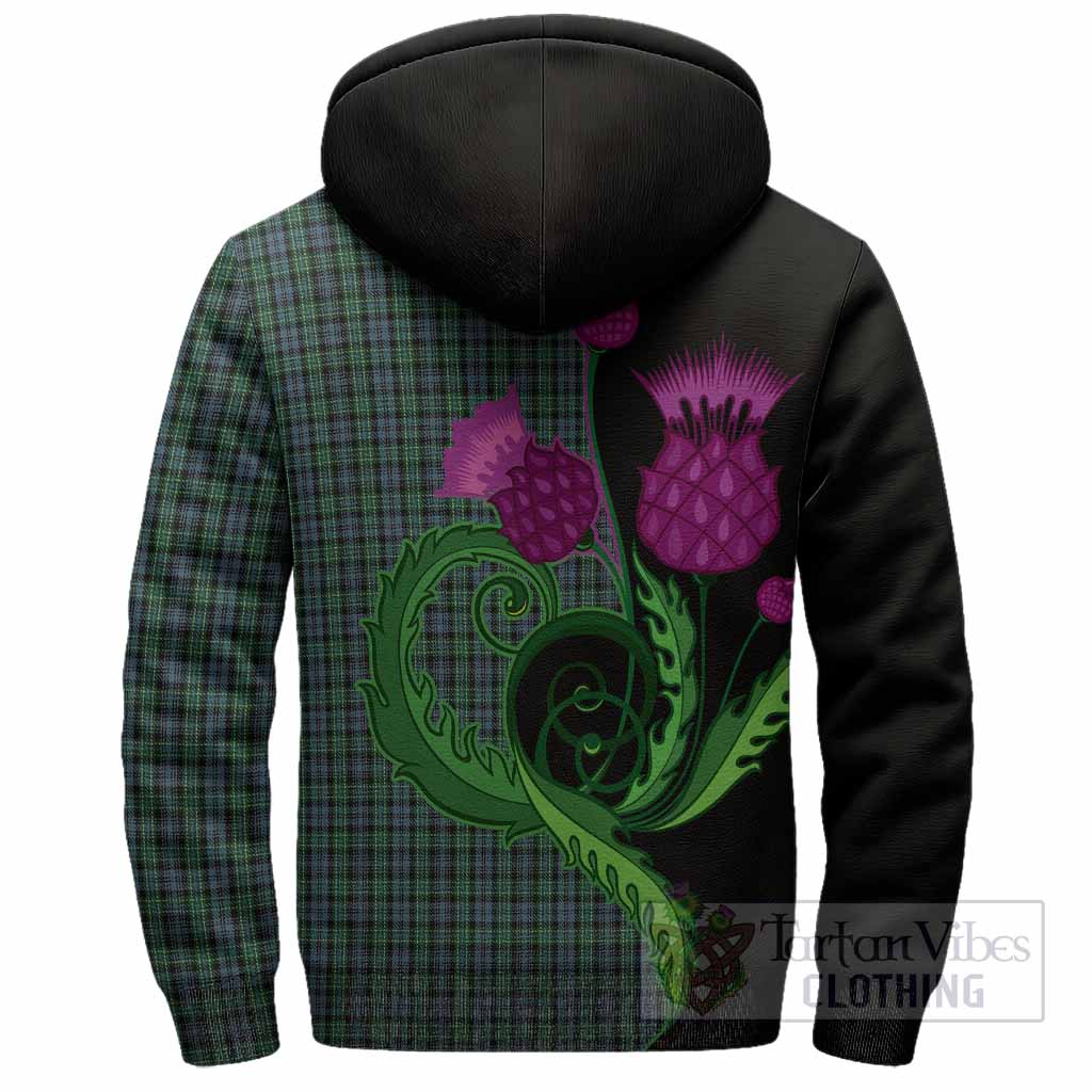 Arbuthnot Tartan Sherpa Hoodie Traditional Scottish Thistle