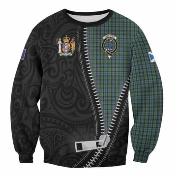 Arbuthnot Tartan Sweatshirt New Zealand Pattern Unique Zipper Stylized