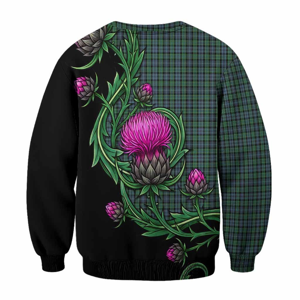 Arbuthnot Tartan Sweatshirt Resilient Scottish Thistle - Tartan Vibes Clothing