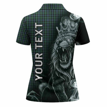 Arbuthnot Tartan Women Polo Shirt Roaring Lion Heritage