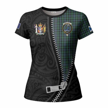 Arbuthnot Tartan Women T shirt New Zealand Pattern Unique Zipper Stylized