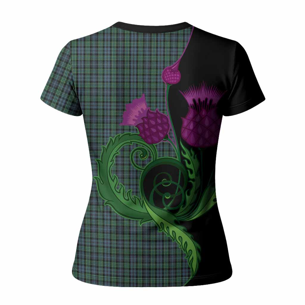 Arbuthnot Tartan Women T shirt Traditional Scottish Thistle