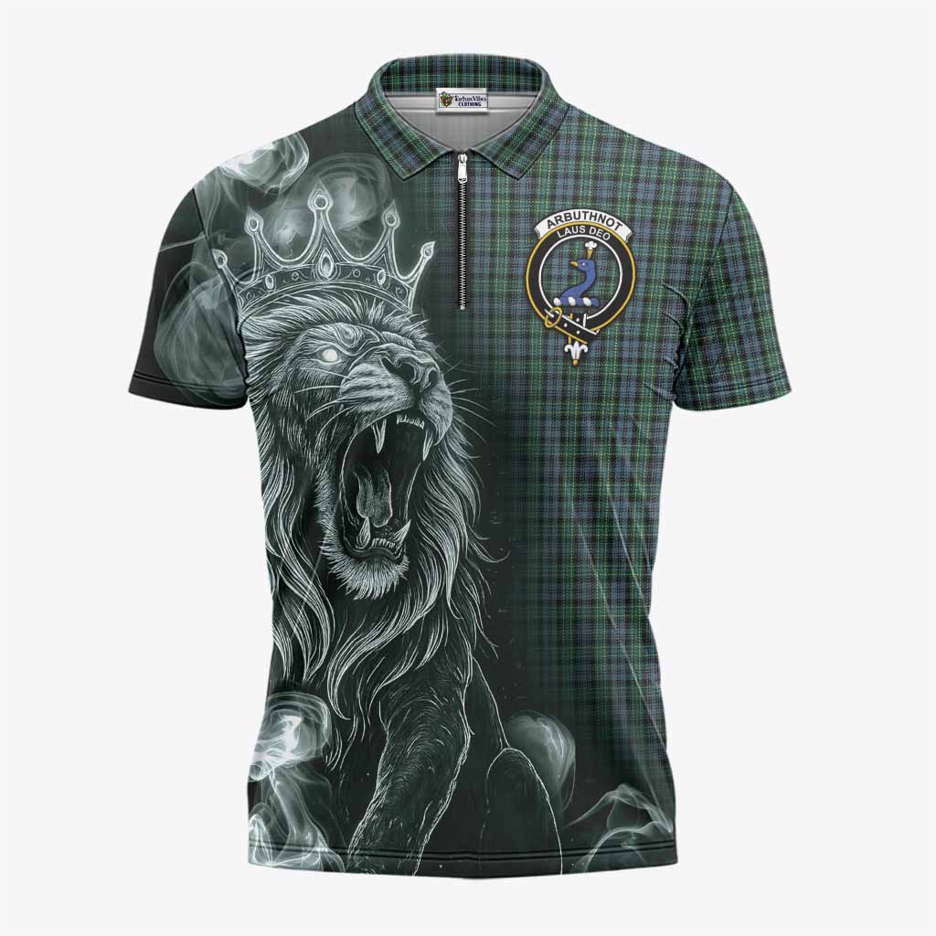 Arbuthnot Tartan Zipper Polo Shirt Roaring Lion Heritage