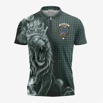 Arbuthnot Tartan Zipper Polo Shirt Roaring Lion Heritage