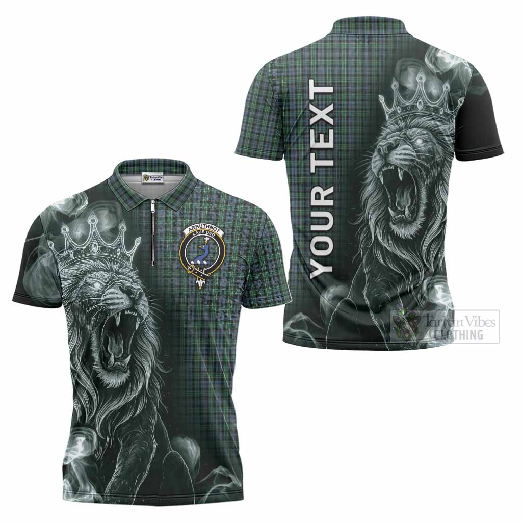 Arbuthnot Tartan Zipper Polo Shirt Roaring Lion Heritage