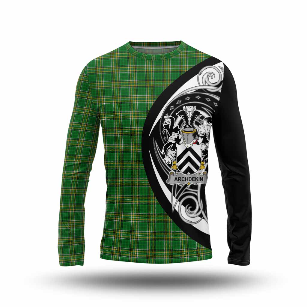 Tartan Vibes Clothing Archdekin Irish Clan Long Sleeve T-Shirt Celtic Circle Style