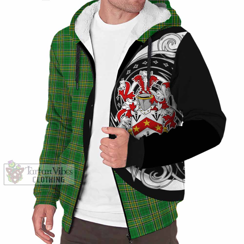Tartan Vibes Clothing Archer Irish Clan Sherpa Hoodie Celtic Circle Style