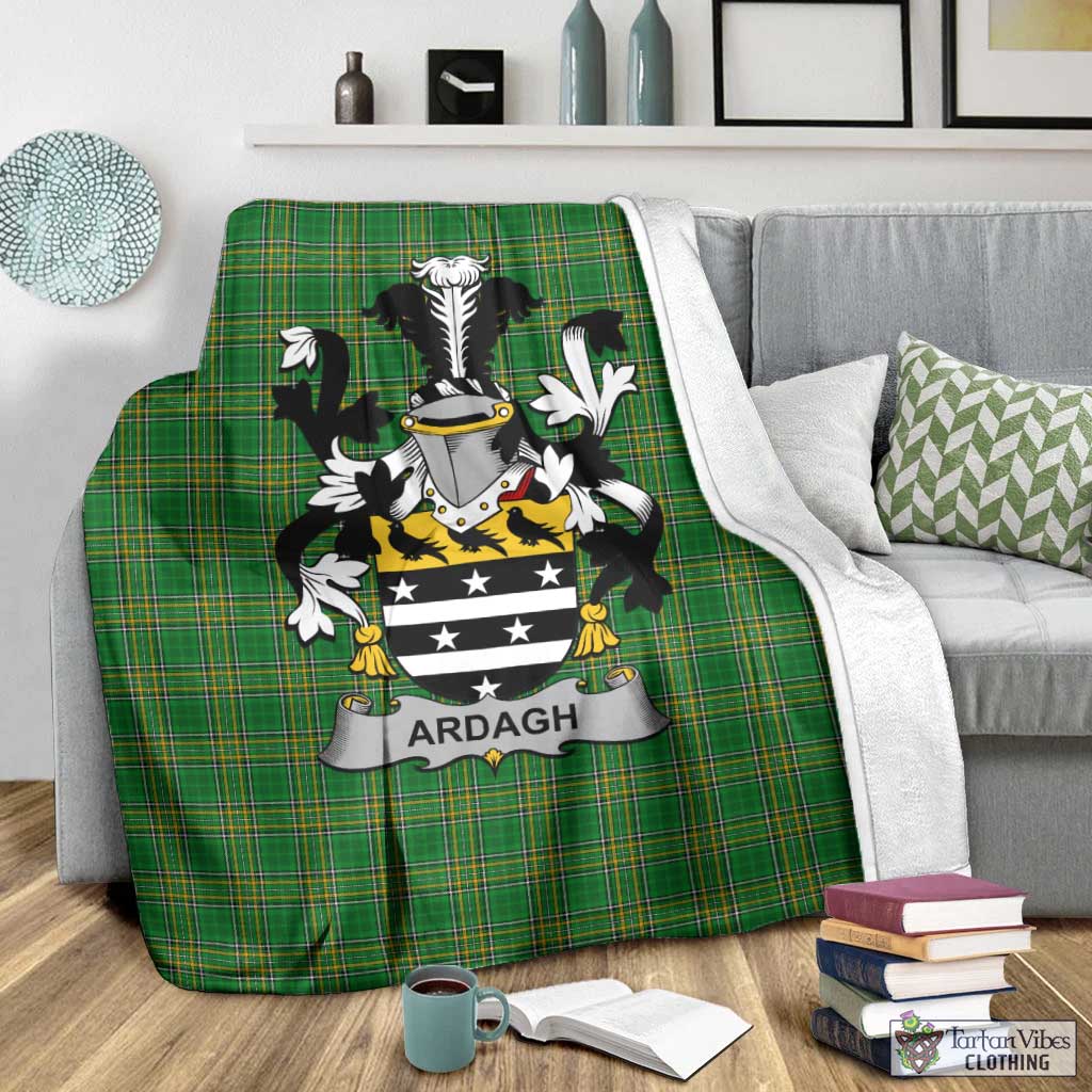 Ardagh Irish Clan Tartan Blanket with Coat of Arms - Tartan Vibes Clothing