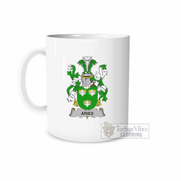 Aries Irish Clan Coat of Arms Ceramic Mug