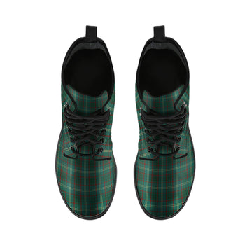 Armagh County Ireland Tartan Leather Boots