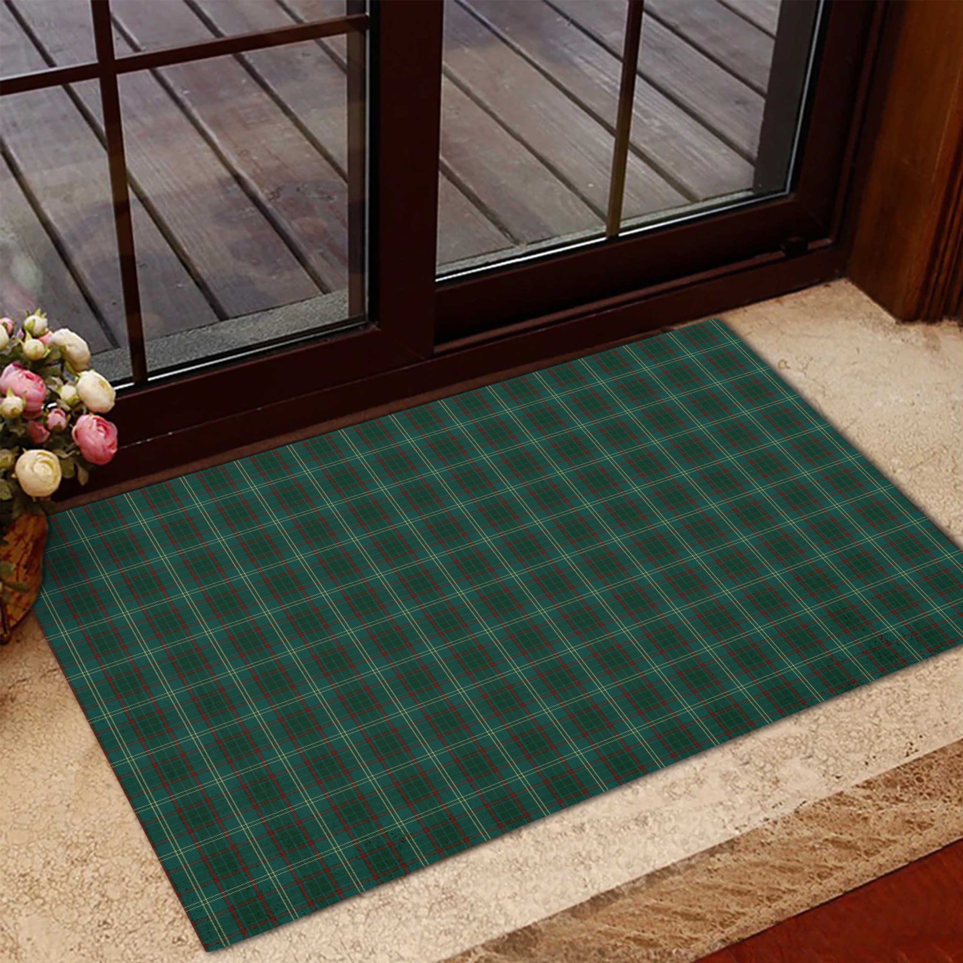 Armagh County Ireland Tartan Rubber Doormat L 60*90cm - Tartan Vibes Clothing