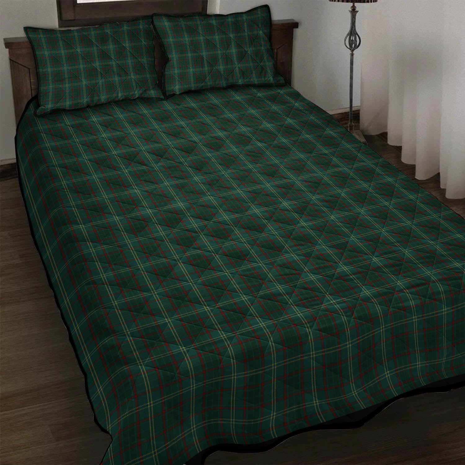 Armagh County Ireland Tartan Quilt Bed Set - Tartanvibesclothing