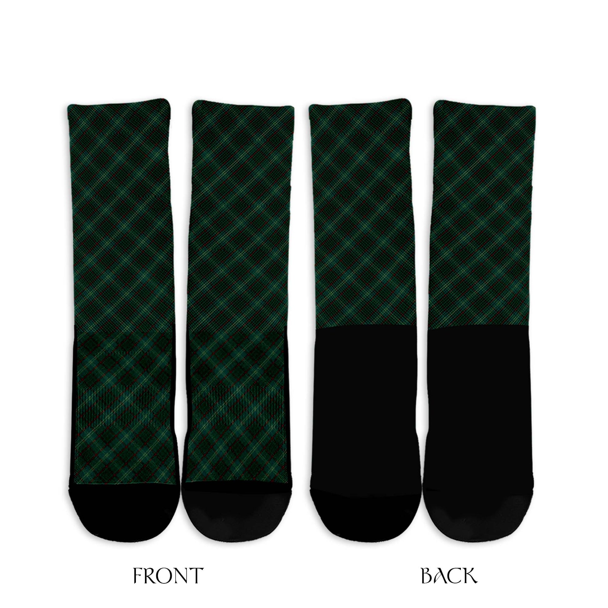 Armagh County Ireland Tartan Crew Socks Cross Tartan Style - Tartanvibesclothing