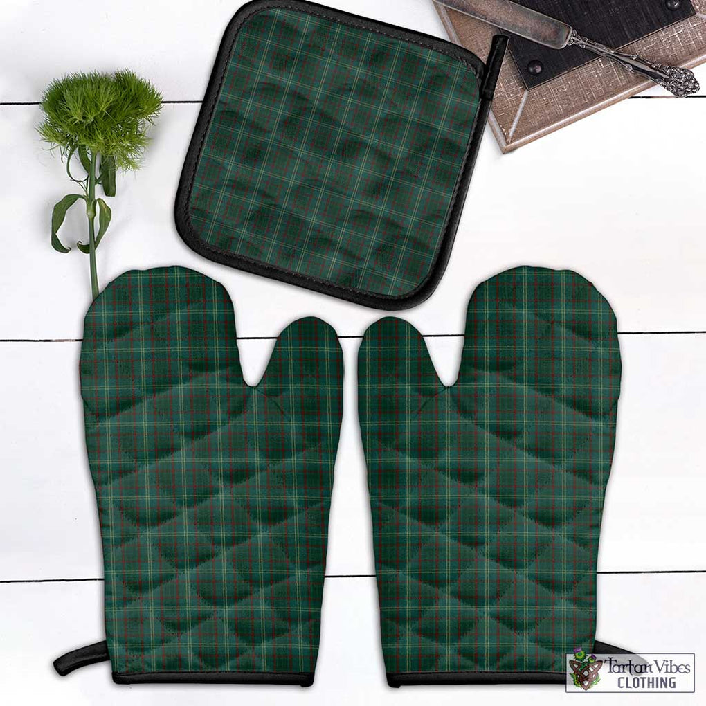 Armagh County Ireland Tartan Combo Oven Mitt & Pot-Holder Combo 1 Oven Mitt & 1 Pot-Holder Black - Tartan Vibes Clothing