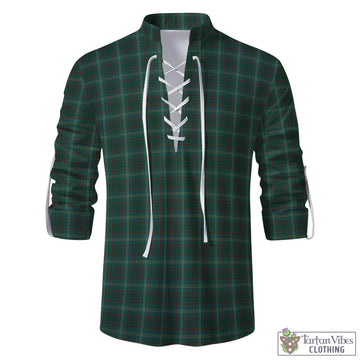 Armagh County Ireland Tartan Men's Scottish Traditional Jacobite Ghillie Kilt Shirt