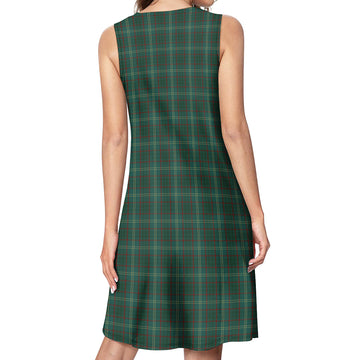 Armagh County Ireland Tartan Womens Casual Dresses