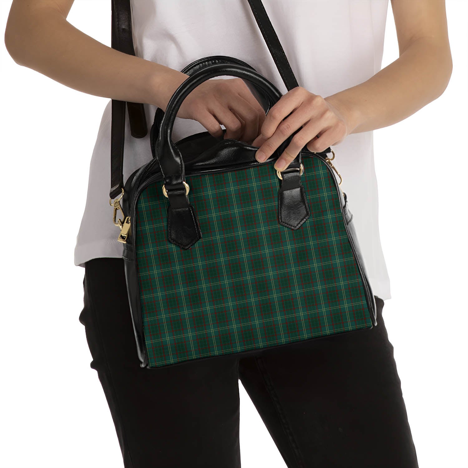 Armagh County Ireland Tartan Shoulder Handbags - Tartanvibesclothing