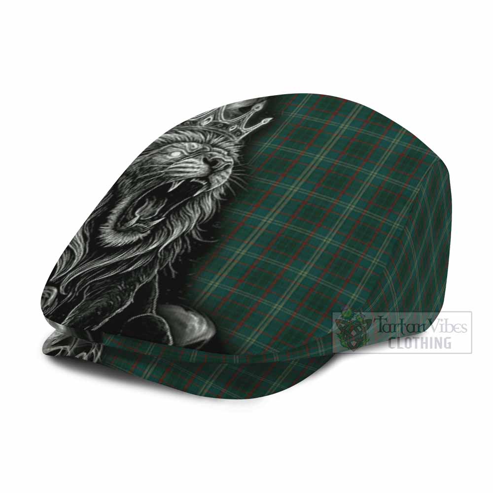 Armagh County Ireland Tartan Flat Cap, Jeff Cap Roaring Lion Heritage