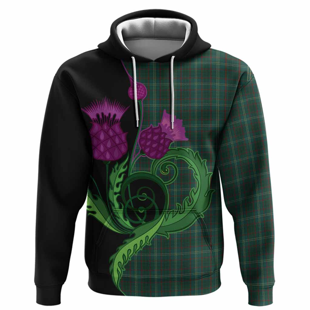 Armagh County Ireland Tartan Hoodie Traditional Scottish Thistle
