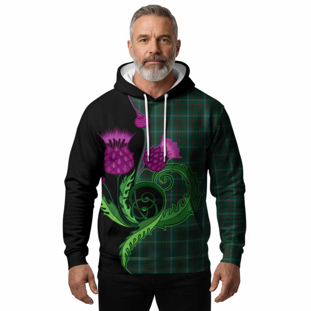 Armagh County Ireland Tartan Hoodie Traditional Scottish Thistle