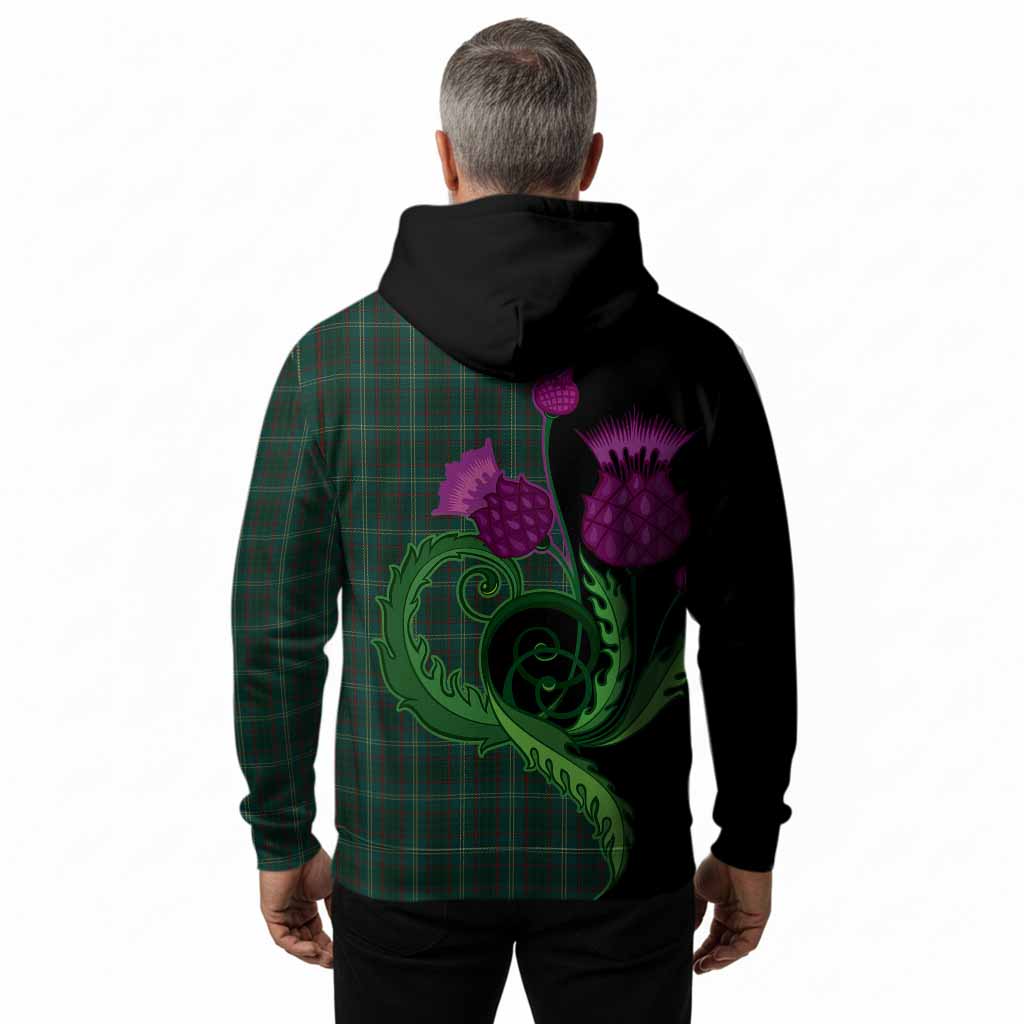 Armagh County Ireland Tartan Hoodie Traditional Scottish Thistle