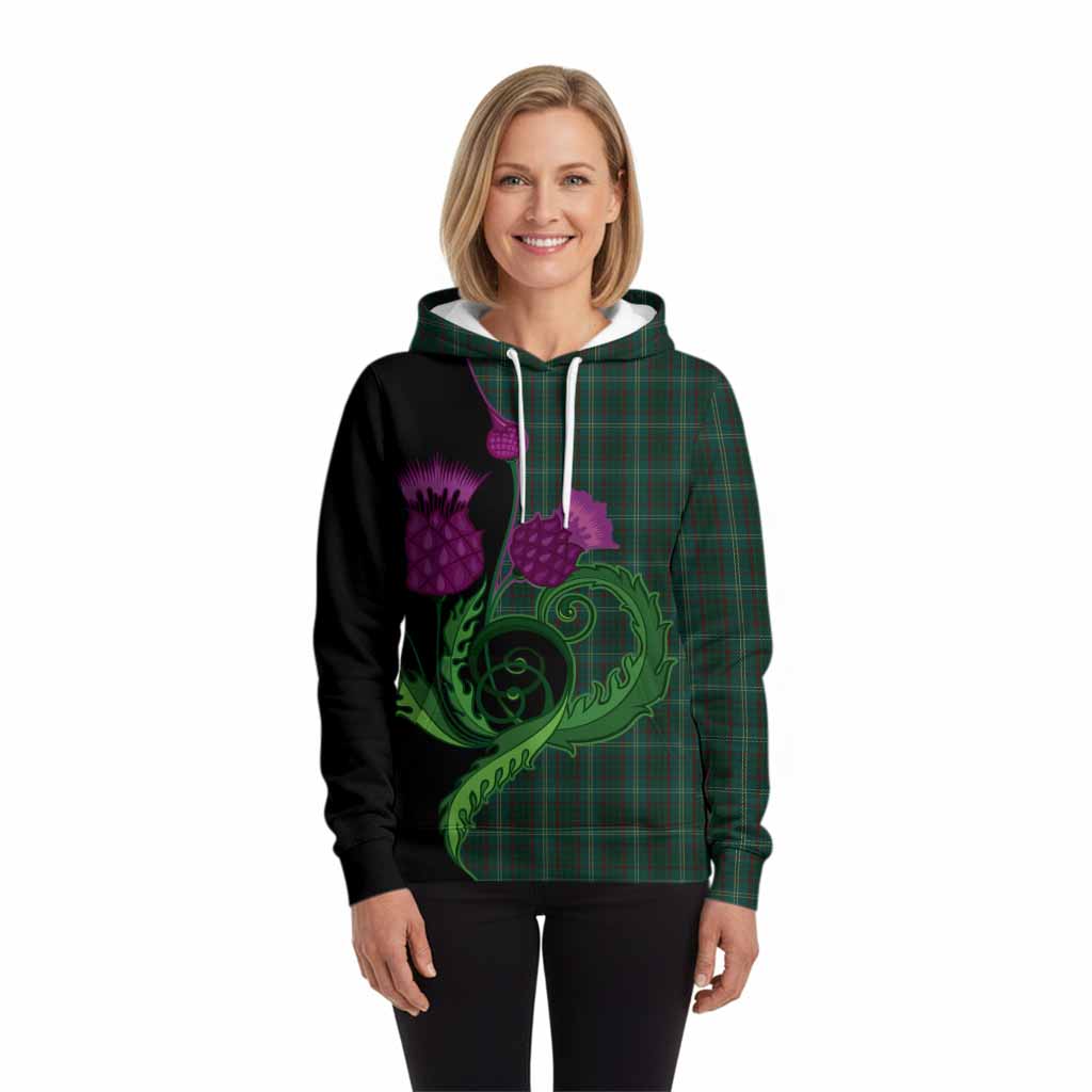 Armagh County Ireland Tartan Hoodie Traditional Scottish Thistle