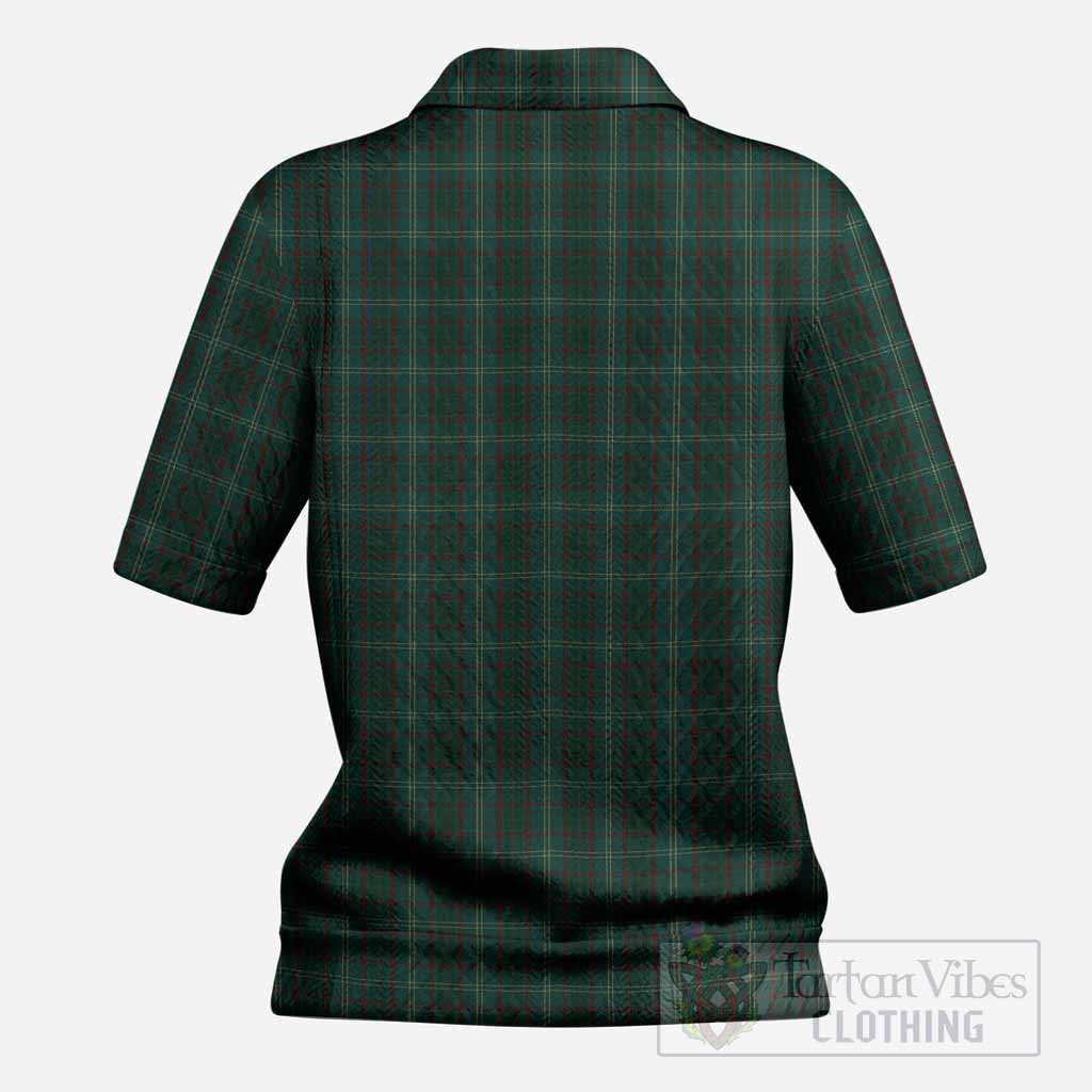 Armagh County Ireland Tartan Women’s Polo Sweater Top