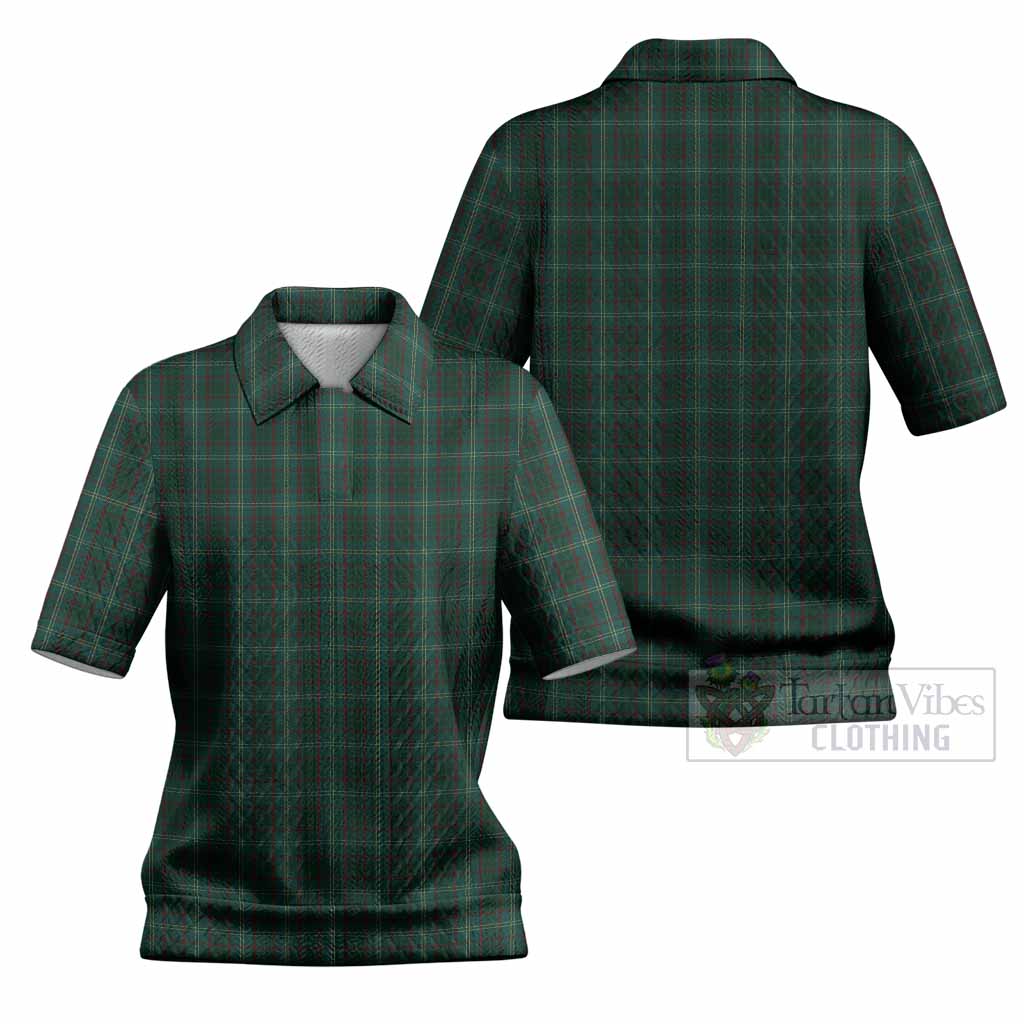 Armagh County Ireland Tartan Women’s Polo Sweater Top