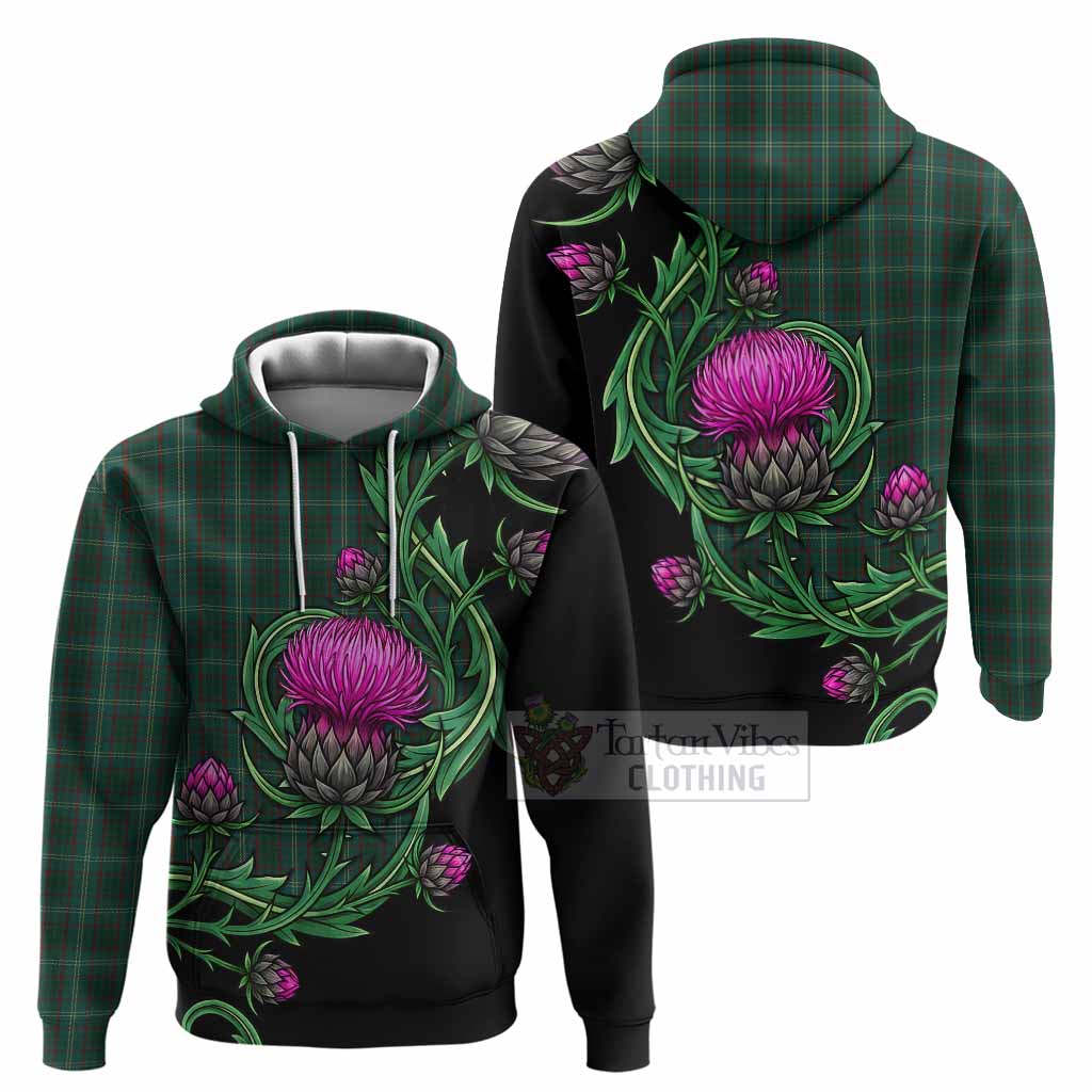 Armagh Tartan Hoodie Resilient Scottish Thistle