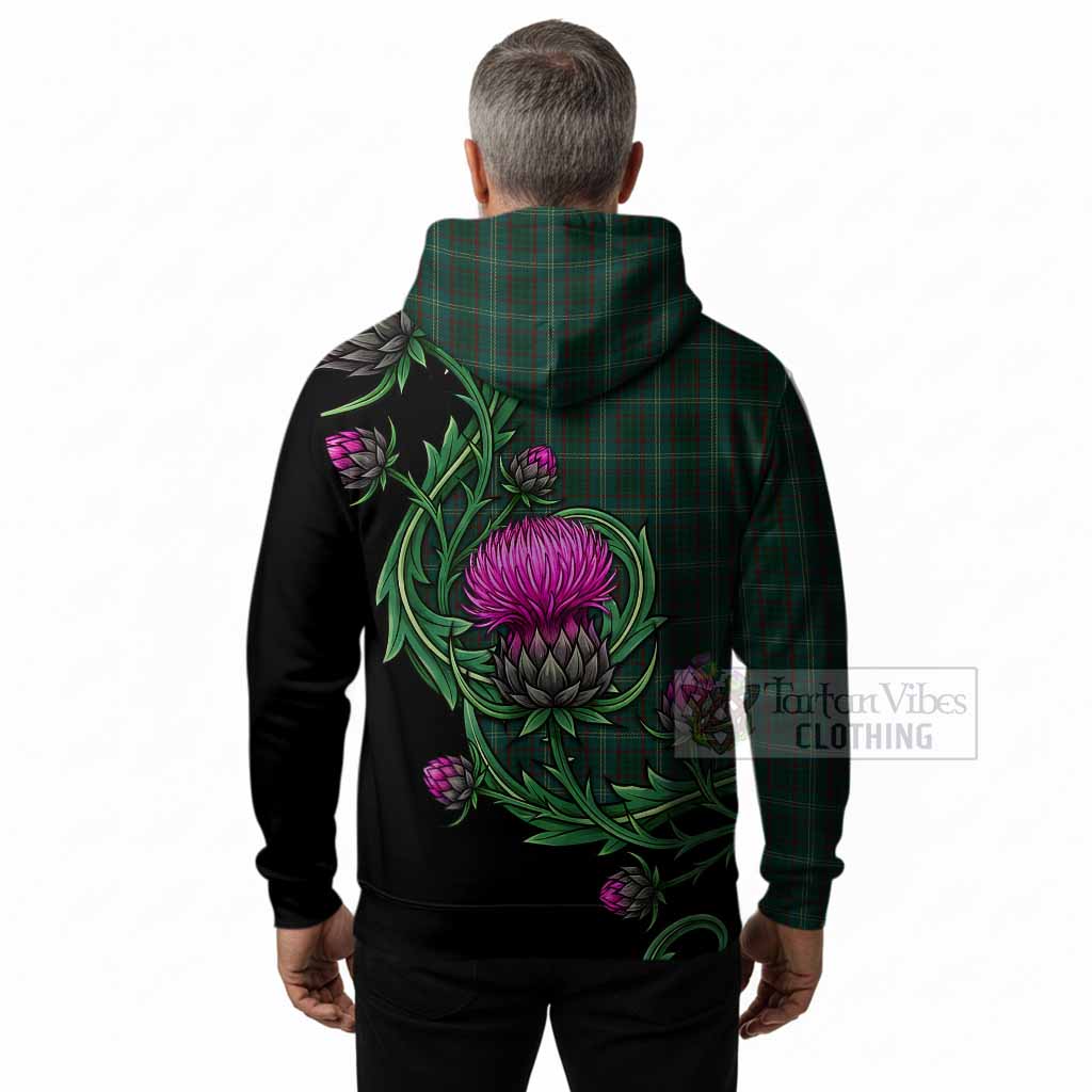 Armagh Tartan Hoodie Resilient Scottish Thistle
