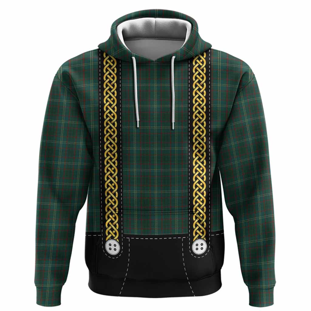 Armagh Tartan Lederhosen Costume Hoodie Scotland Celtic Knot Motif
