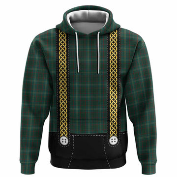 Armagh Tartan Lederhosen Costume Hoodie Scotland Celtic Knot Motif