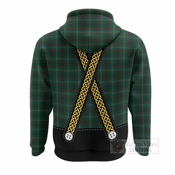 Armagh Tartan Lederhosen Costume Hoodie Scotland Celtic Knot Motif