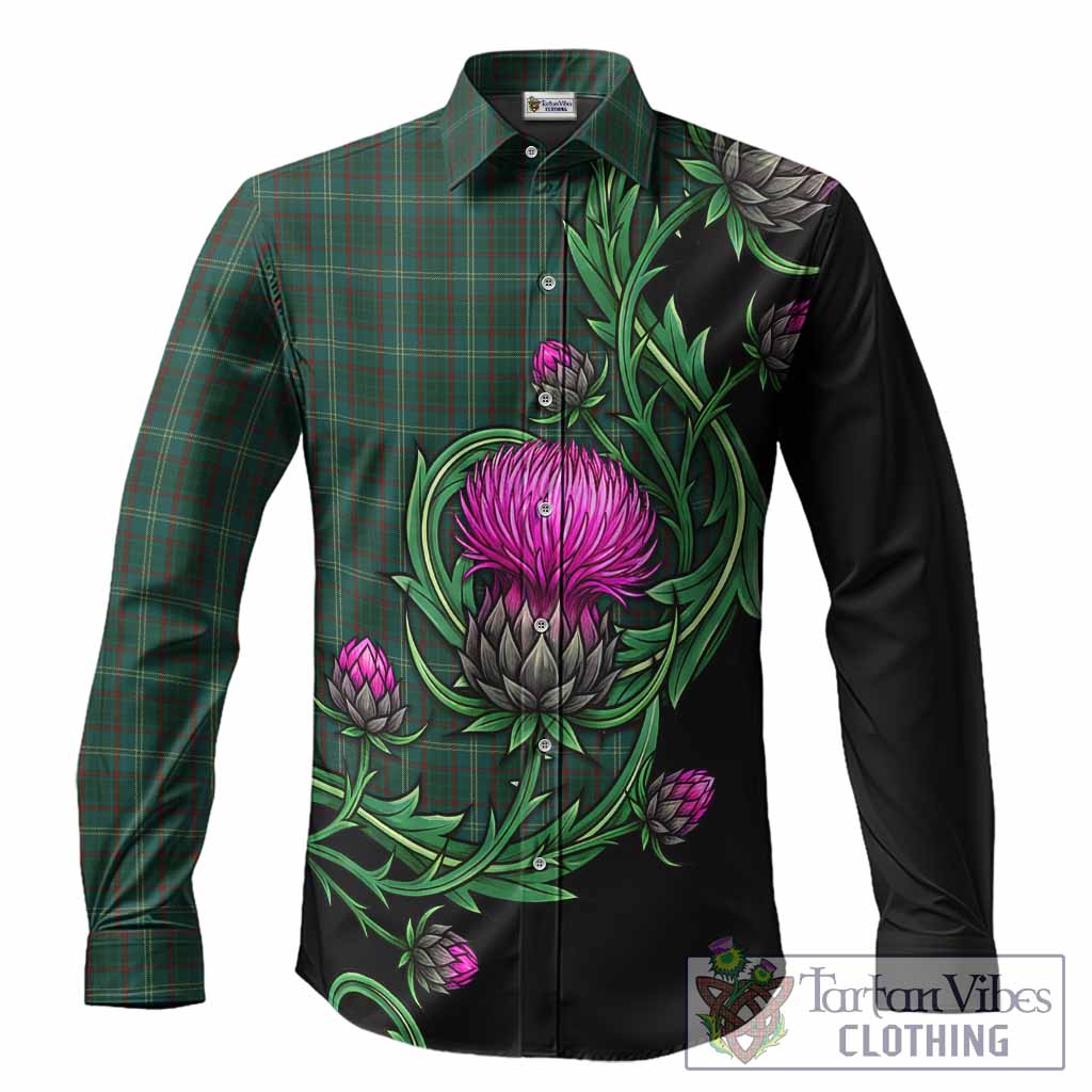 Armagh Tartan Long Sleeve Button Shirts Resilient Scottish Thistle
