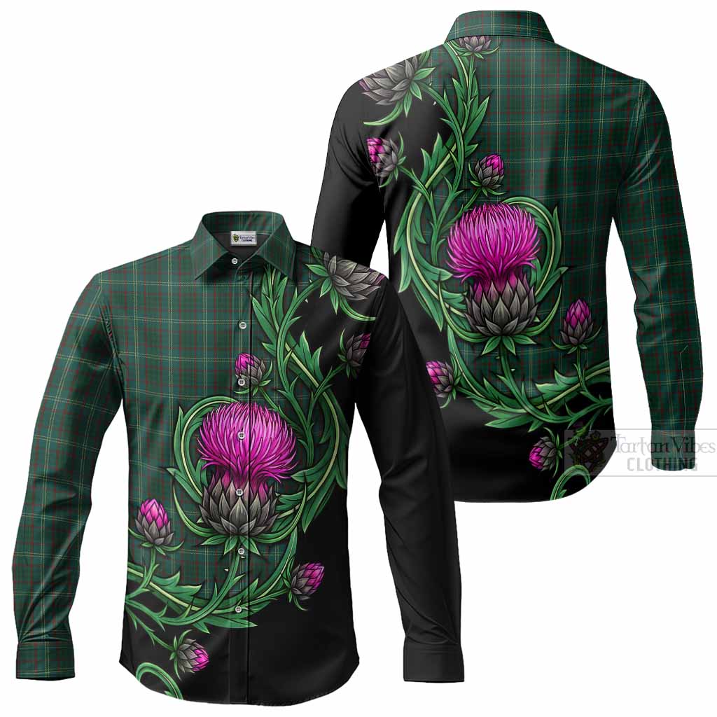 Armagh Tartan Long Sleeve Button Shirts Resilient Scottish Thistle