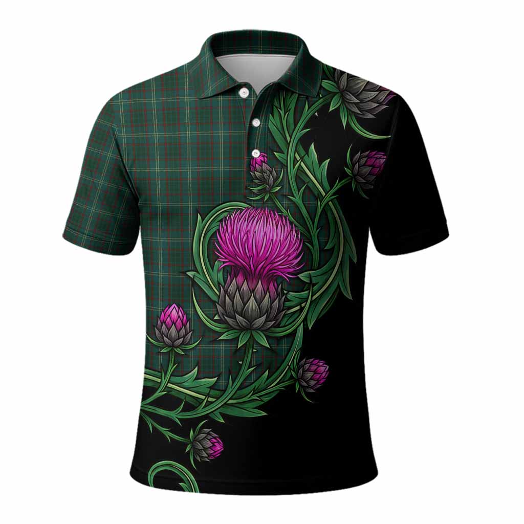 Armagh Tartan Polo Shirt Resilient Scottish Thistle