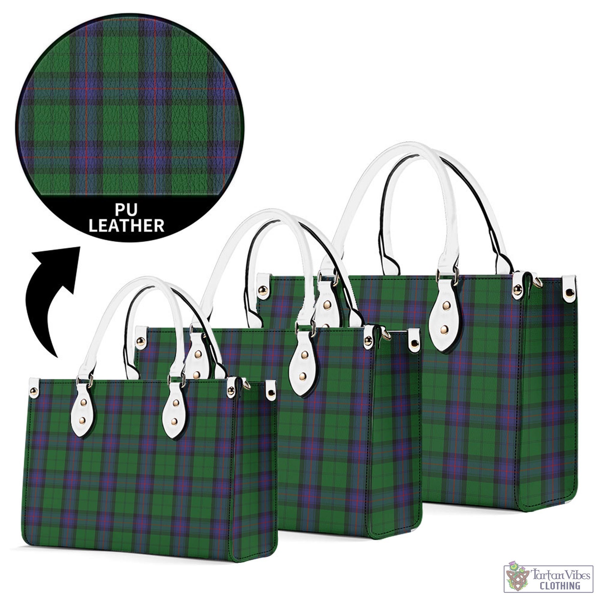 Tartan Vibes Clothing Armstrong Tartan Luxury Leather Handbags