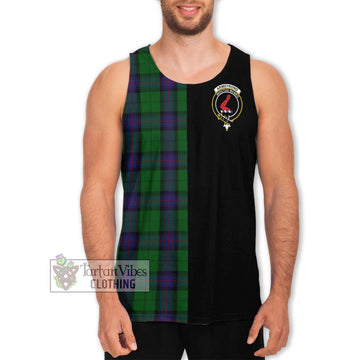 Armstrong Tartan Men's Tank Top with Family Crest and Half Of Me Style Men - Tartanvibesclothing Shop