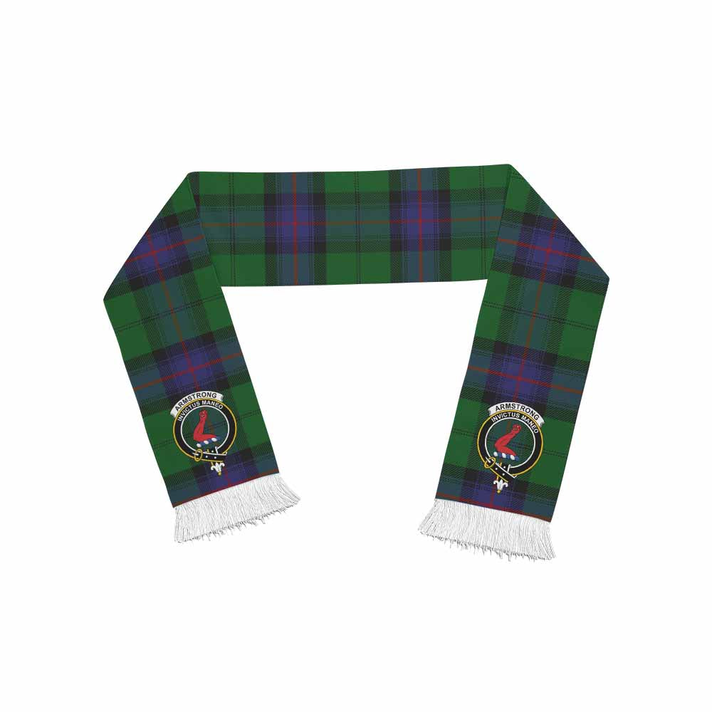Tartan Vibes Clothing Armstrong Tartan Ruffneck Scarf with Family Crest