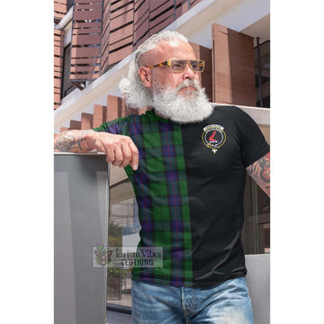 Tartan Vibes Clothing Armstrong Tartan Cotton T-shirt with Family Crest and Half Of Me Style