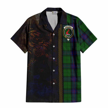 Armstrong Tartan Family Crest Hawaiian Shirt Alba Gu Brath Be Brave Lion Ancient Style